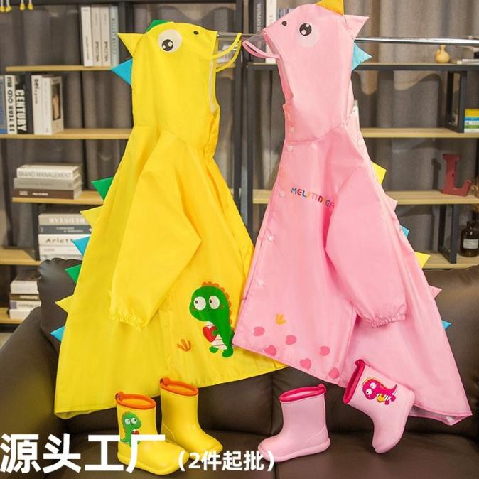 Jas hujan dino anak/ Raincoat dino anak/ Kids raincoat dino