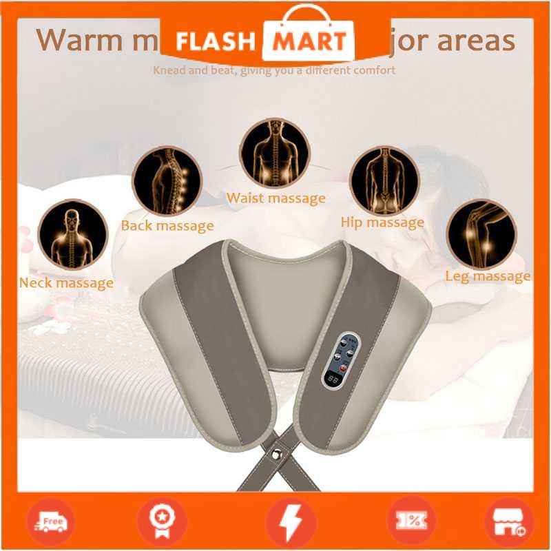 FLASHMART Alat Simulasi Pijat Elektrik Cervical Massage Shawl - QK-701