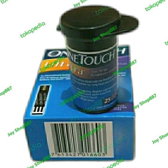 ONE TOUCH ULTRA STRIP ISI 25/TUBE ORIGINAL ALAT TEST GULA DARAH