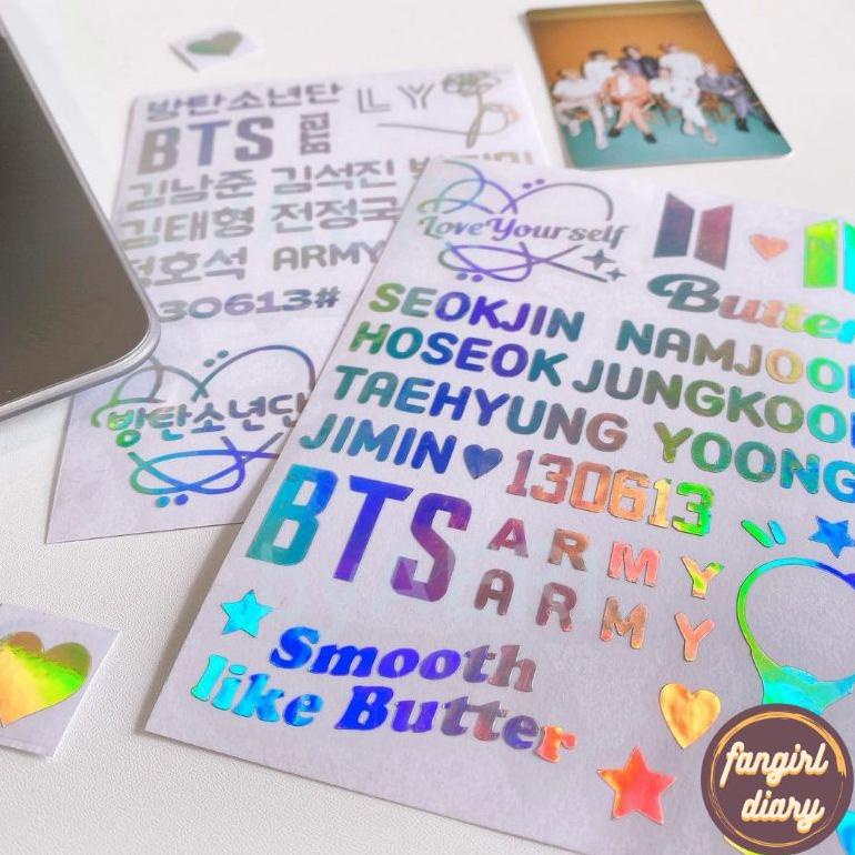 

Promo Habis Bts Hologram Sticker Sheet (A6)