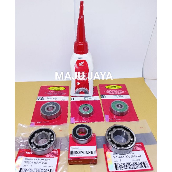 Bearing Laher set Rasio Gardan 6pc+Oli Gardan Honda Vario 125 Fi Old Vario 125 espled