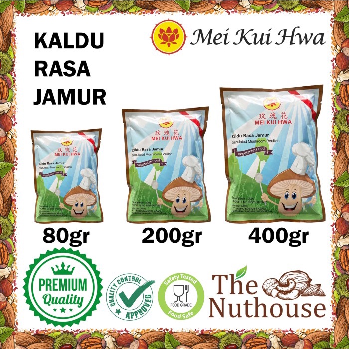 

Mei Kui Hwa Granulated Mushroom Bouillon / Kaldu Jamur 80gr 200gr 400g