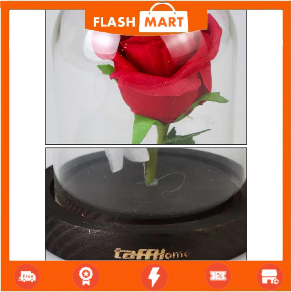 FLASHMART Lampu Meja Hias LED Mawar Beauty &amp; The Beast Warm White - AC01