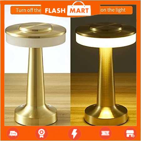 FLASHMART Lampu Meja Hias Touch LED USB Rechargeable Tri Color 10W - BRF5