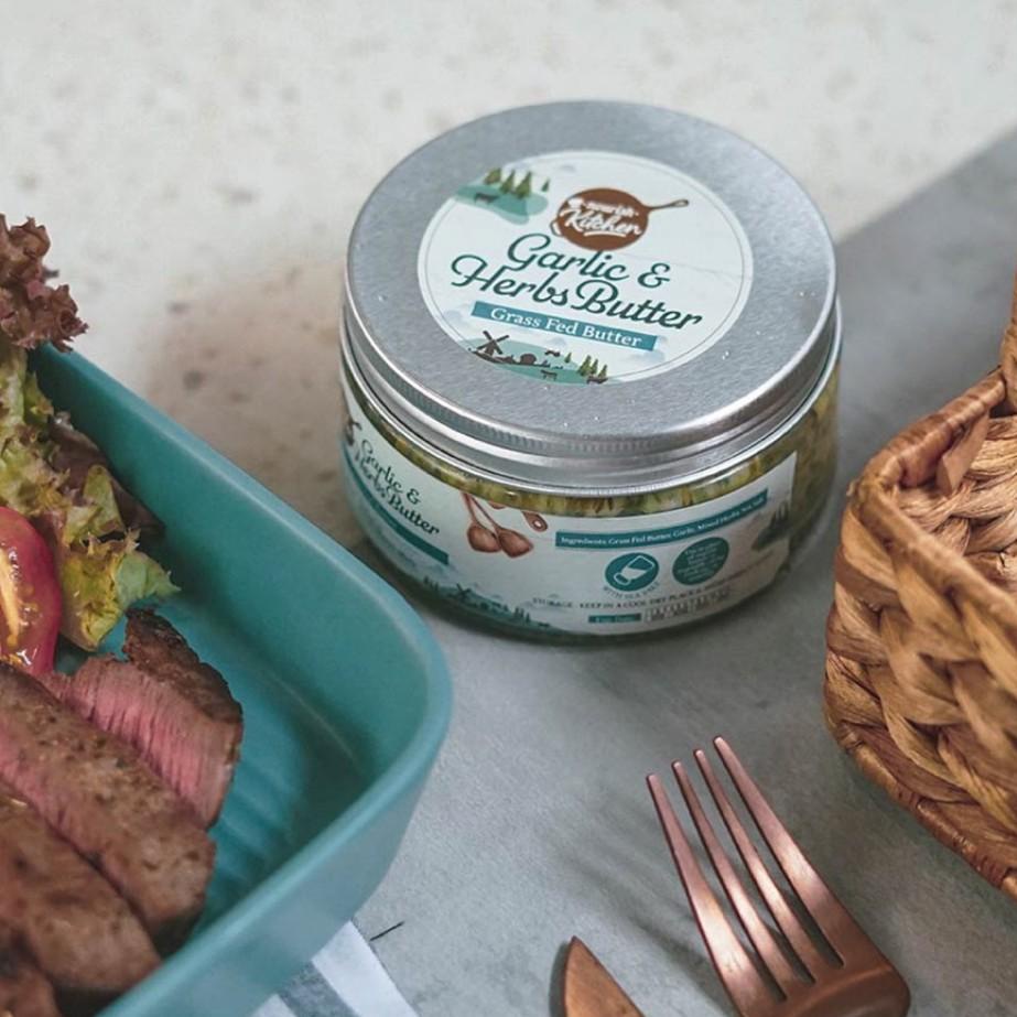 

Limited✅Garlic Herbs Butter (Grass Fed Butter) 200gr