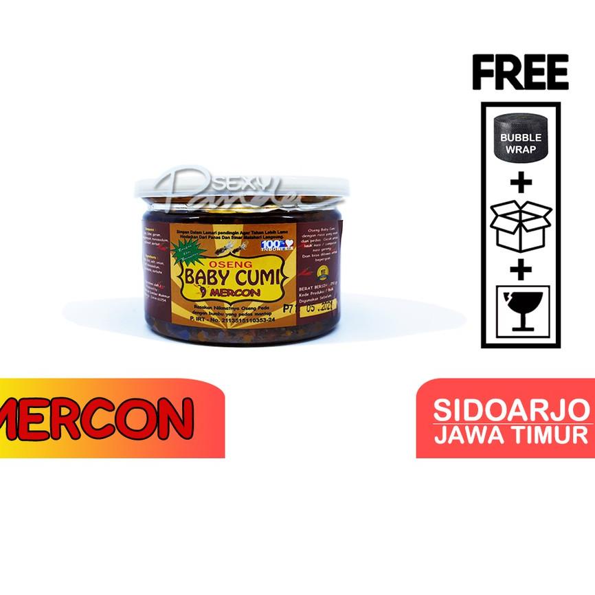 

PROMO✔️⭐Oseng Baby Cumi Asap MERCON Sambal Pedas 250 gram Sambel Cumi Mini Siap Saji