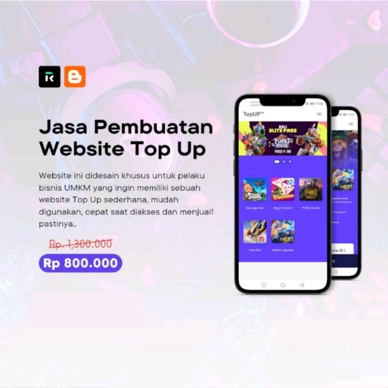 Jasa Website Top Up Game Murah