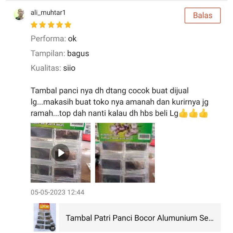 (20pc)1 Renteng Tambal Patri Panci Bocor Alumunium Seng Besi Tanki Talang Murah/1renceng