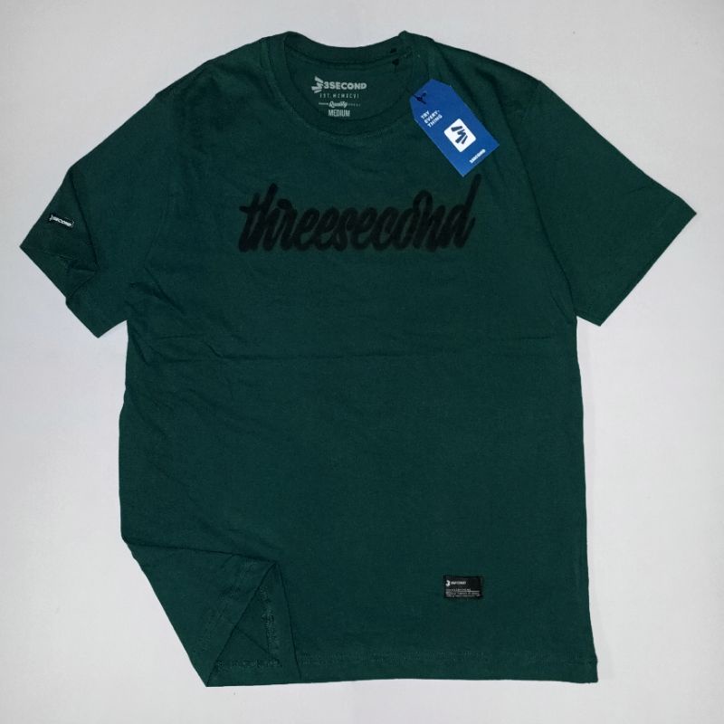 KAOS 3SECOND FREE STIKER BAJU PRIA DISTRO THREE SECOND TSHIRT THREE SECOND TEE GROSIR MURAH