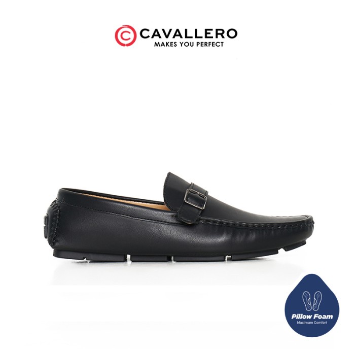 Terlaris Sepatu Loafers Pria Cavallero Nicola Hitam