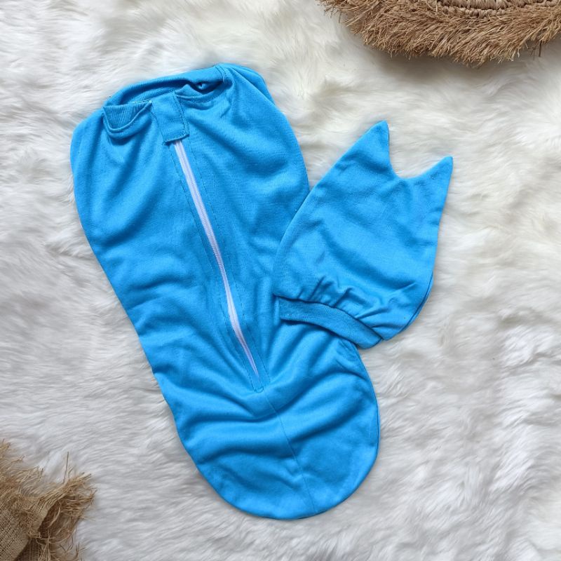 Bedong bayi instan polos 2 in 1