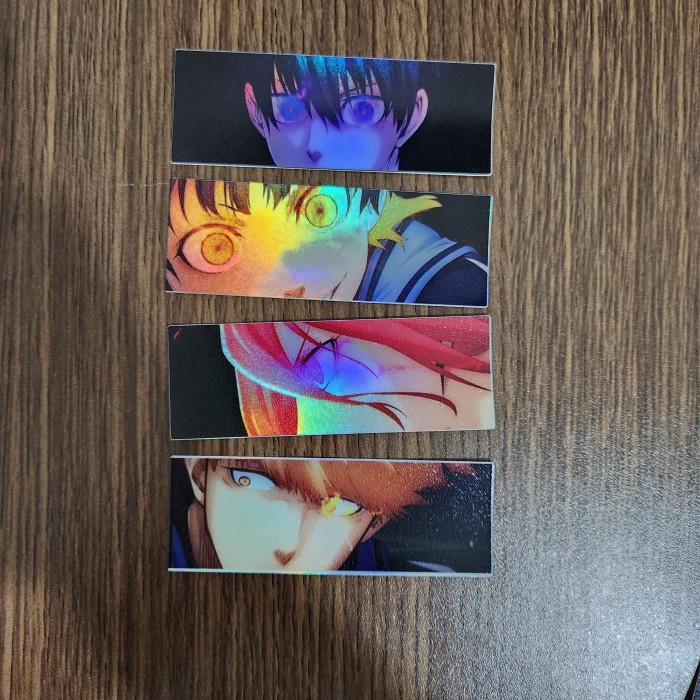 

Sticker Hologram Anime - PSH1688 - Blue lock - Set 4pcs