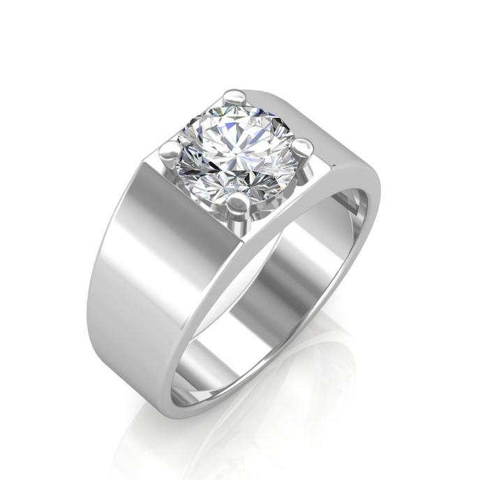 1901 Hijab Cincin Silver Berlian Swarovski Pria