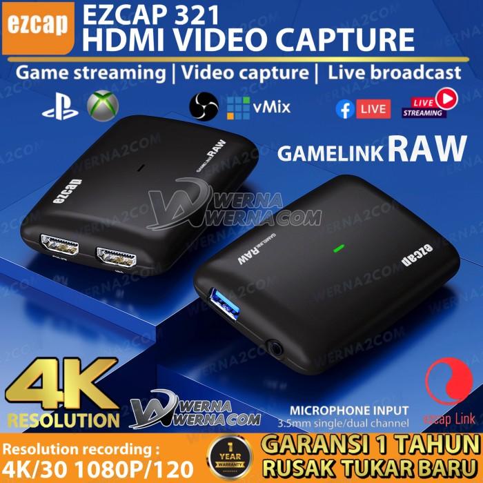Terlaris Ezcap321 Video Capture Hdmi 4K Gamelink Raw Streaming