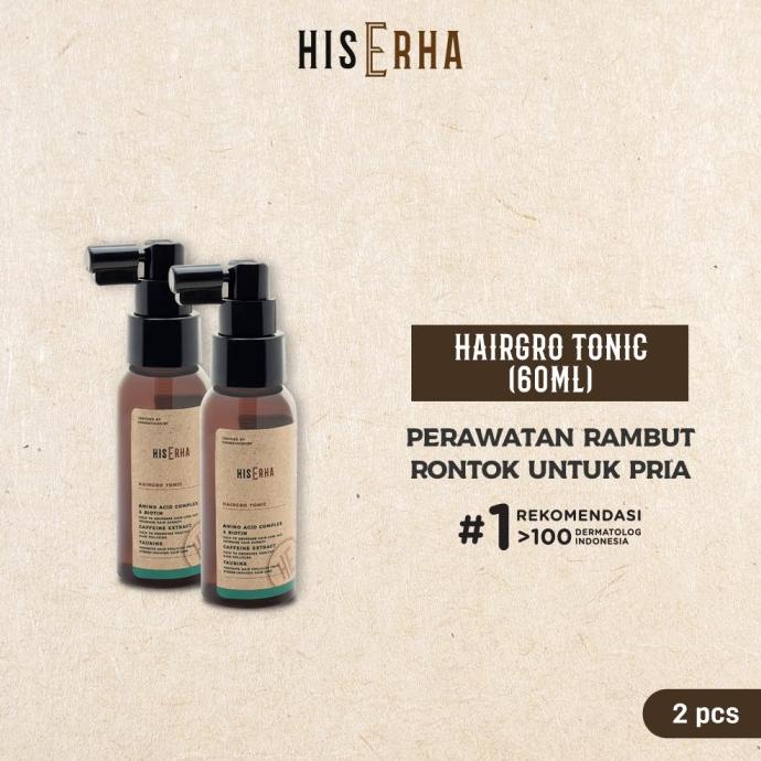 Twinpack His Erha Hairgro - Tonic Penumbuh Rambut - Hair Tonic Pria
