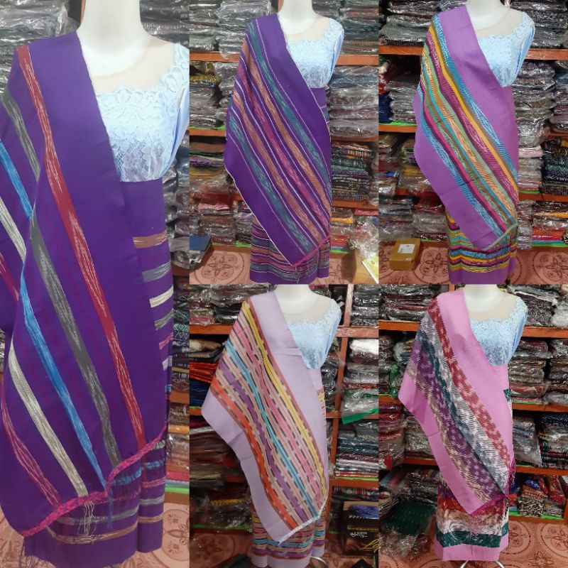 SONGKET TENUN TARUTUNG HARUNGGUAN NANO UNGU PINK MUDA