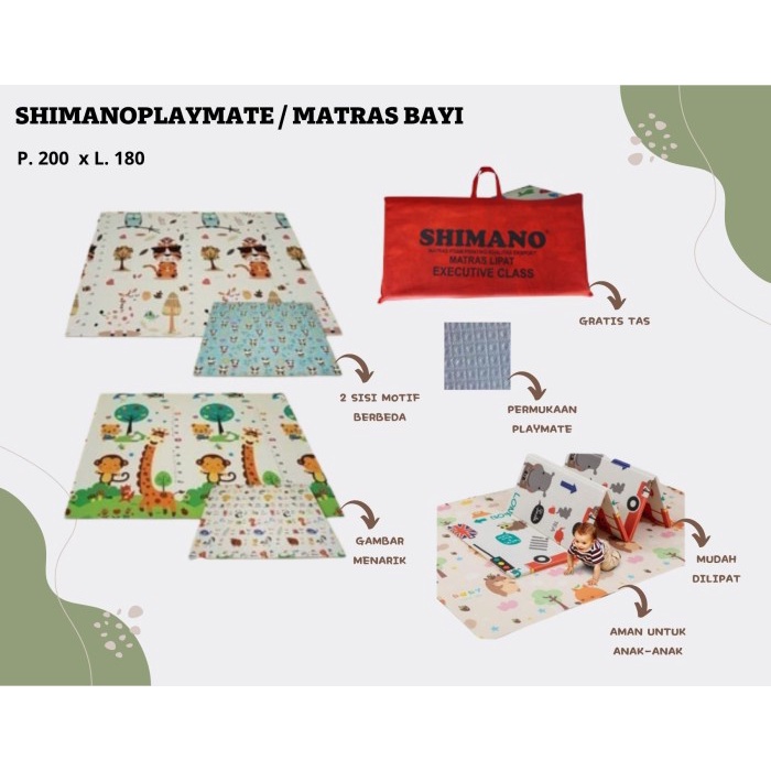 Terlaris Shimano Playmate / Matras Bayi / Karpet Lipat - + Bubble Wrap
