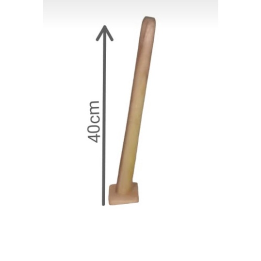 kaki meja kayu bulat 40cm miring