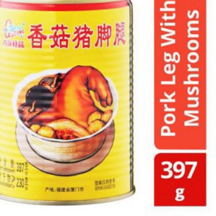 

Terbaru✔️✔️Gulong Pork Leg with Mushroom / Kaki babi kaleng 397 gr 397gr
