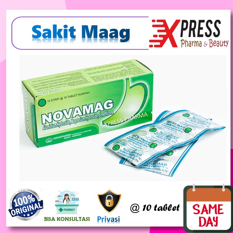 ⚡XPRESS⚡ Novamag STRIP Obat Maag Antasida Novamaag Nofamag Nofamaag Novamak Nofamak Nova Nofa Mag Ta
