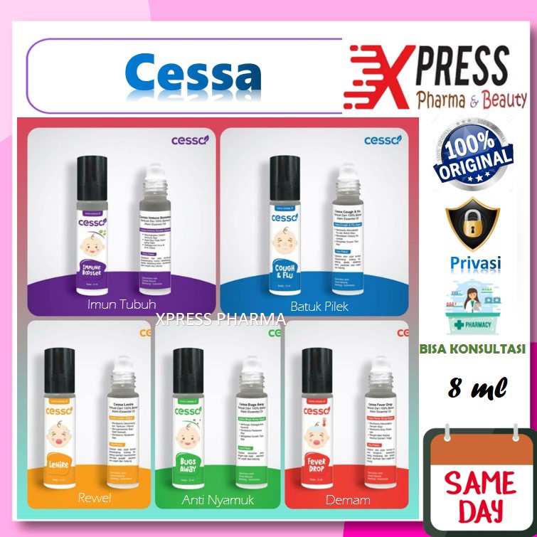 ⚡XPRESS⚡ Cessa Baby Fever Drop Cough n Flu Lenire Bugs Away dan Immune Booster Cesa Roll On Rollon B