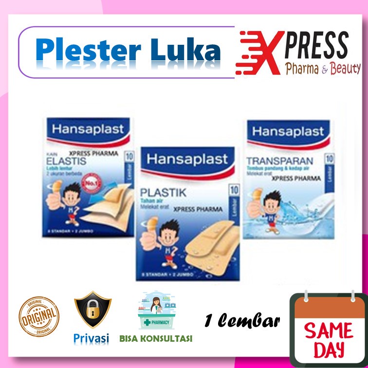 ⚡XPRESS⚡ Hansaplast Kain Plester Jumbo Plastik Transparan Hansaplas