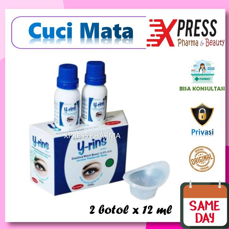 XPRESS  Y rins / Yrins isi 2 botol Larutan Pembersih Mata eye eyerin eyerins Yrin Yrin Cuci