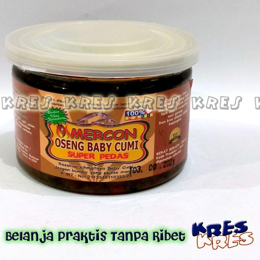 

Discount | HJ6 | KRES - Mercon Oseng Baby Cumi Sambal Pedas Siap Saji - 250gr