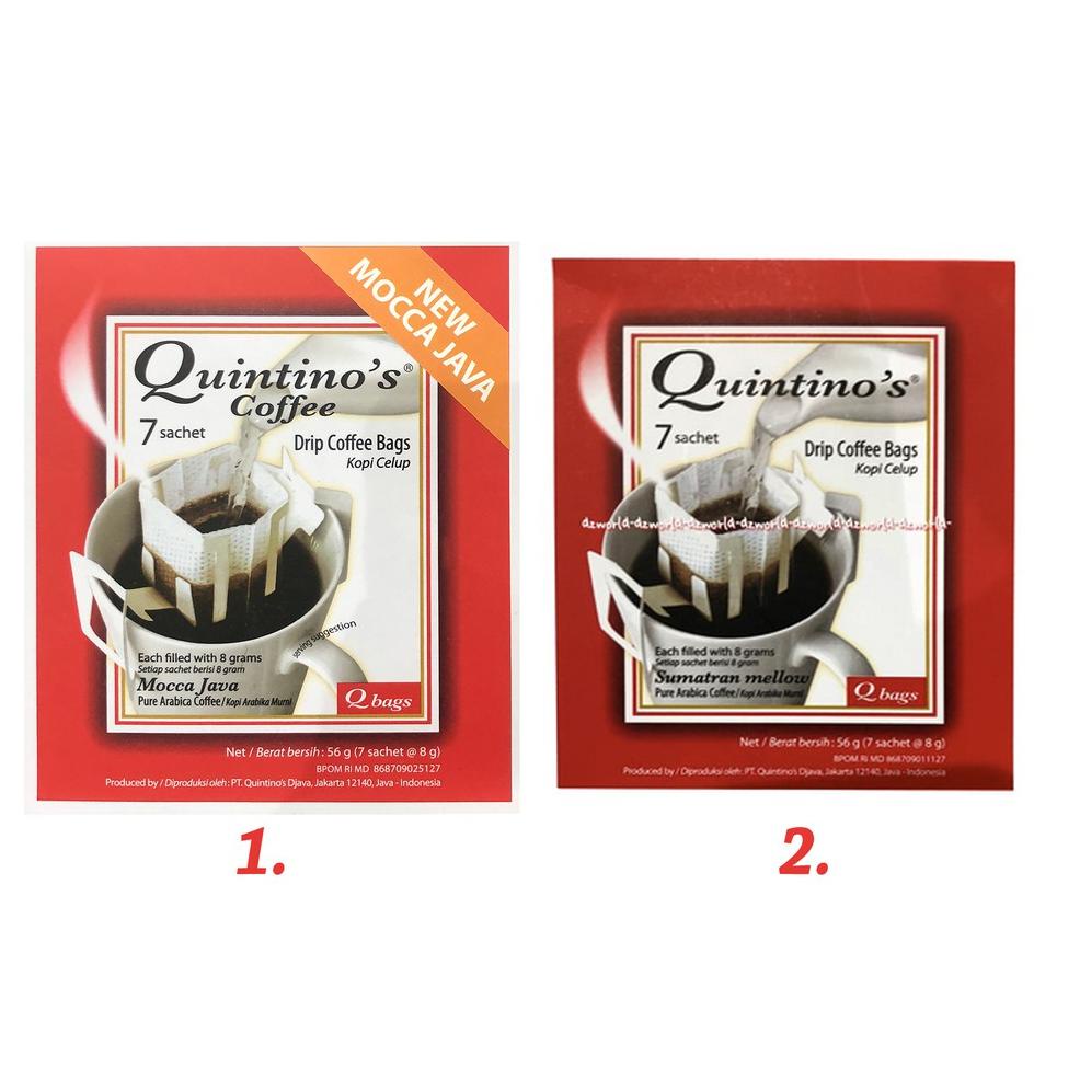 

Paling Popular.. Quintino's Drip Coffee Bag Kopi Celup 7 Sachet Sumatran Mocca Java Kopi Dengan Saringan Quintino Quintinos B66
