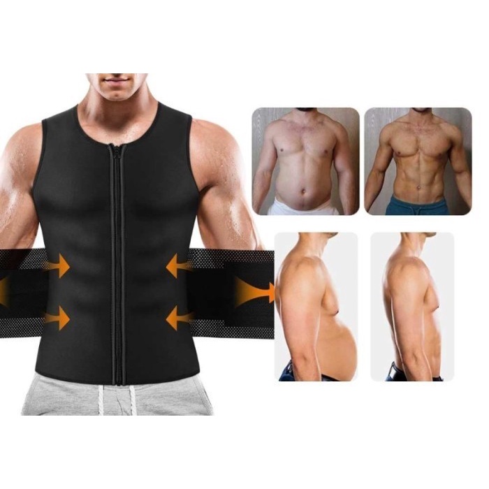 FMFIT zipper romp mens rompi korset vest resleting pria pengurus slim