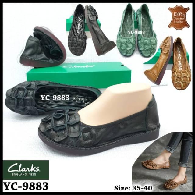 SEPATU CLARKS YC-9883 FLAT