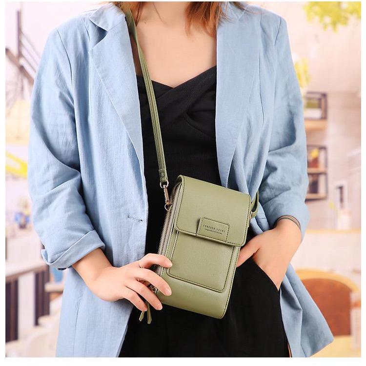 OPIOBAGS Tas Selempang Wanita Import / tas HP / dompet hp touchscreen / dompet wanita  - DCW 46