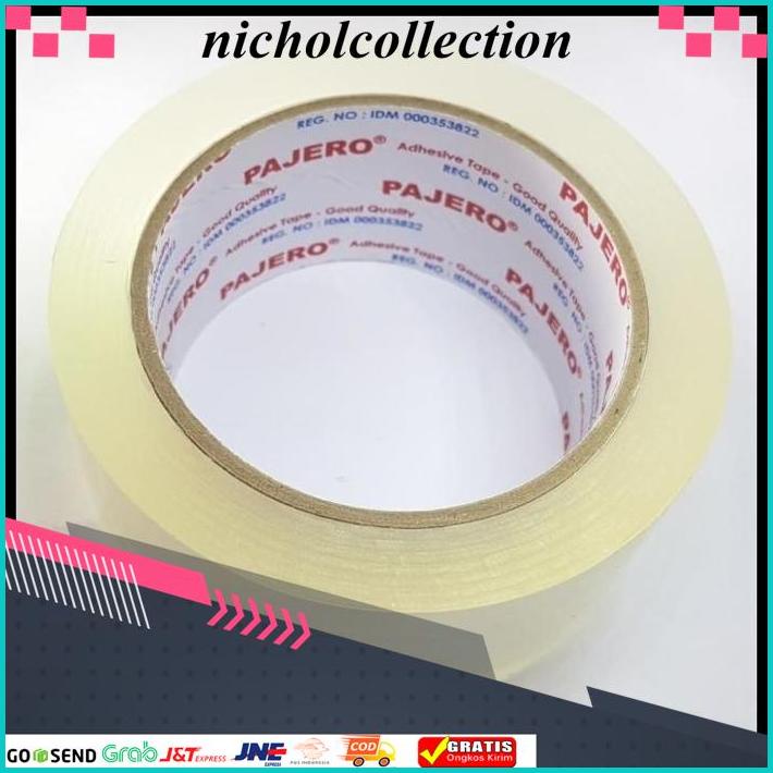 

LAKBAN ISOLASI PLESTER BENING BESAR NACHI PAJERO 2 INCH 48 / 100 YARD EKSLUSIF