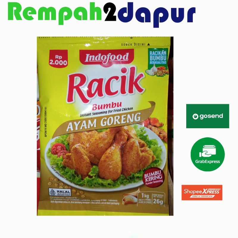 

Racik bumbu Ayam goreng 26gr