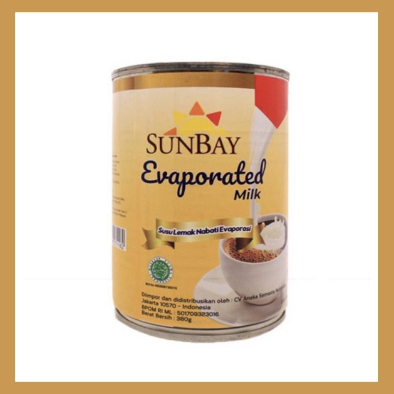 

Sunbay Evaporated Milk 380gr| susu evaporasi