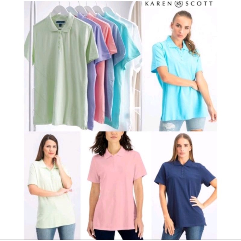 PART 3 KAOS KERAH KAREN SCOTT WANITA