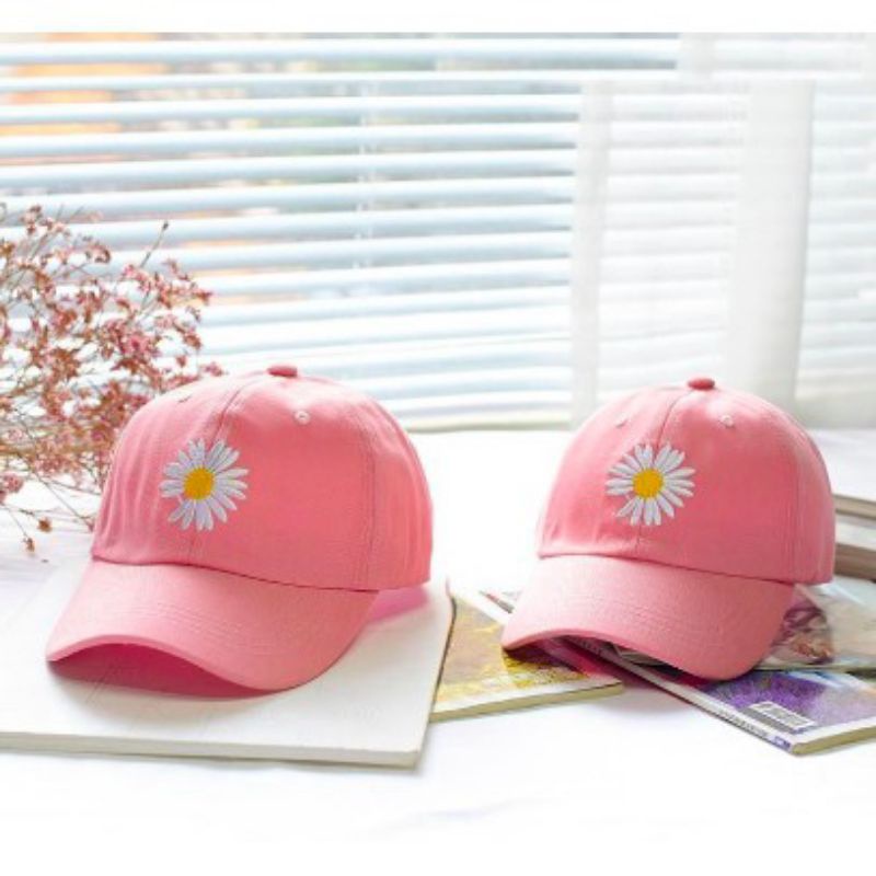 Topi Baseball Bordir Bunga Daisy❤Berkualitas❤