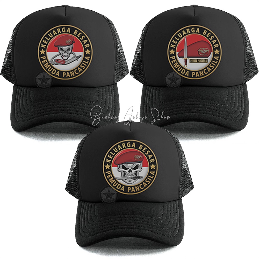 Topi Skull Keluarga Besar Pemuda Pancasila (PP) Istimewa &amp; Murmer