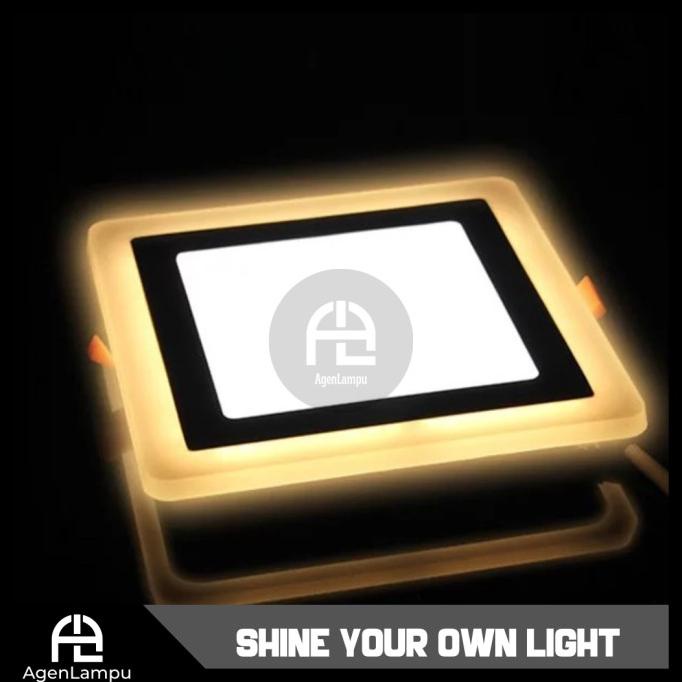 Lampu Downlight LED Panel Inbow KOTAK 2 WARNA