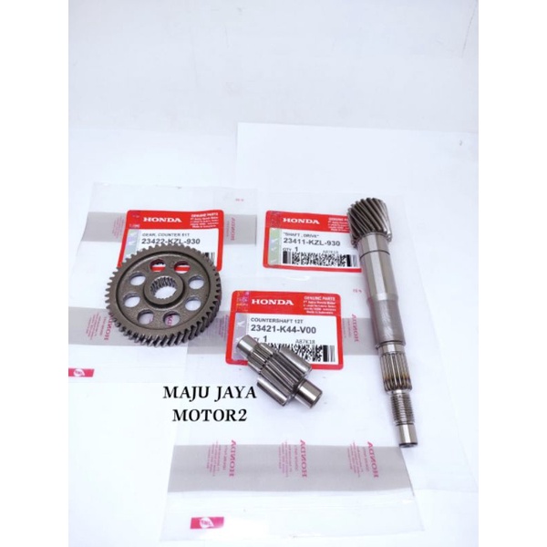 Gear Gardan CVT Beat fi Scoopy fi Vario 110 fi Spacy fi Beat pop Gigi Rasio Besar Kecil As Pully ORI