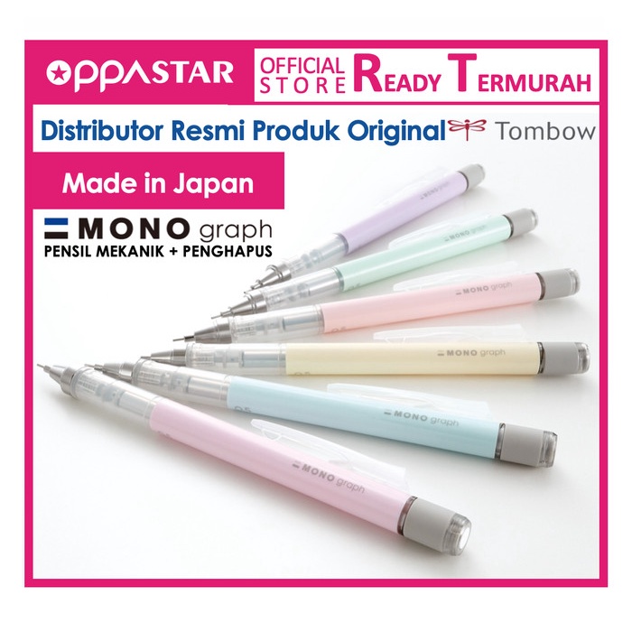 

TERBARU Pencil Pensil Mekanik 0.5 Tombow Mono Graph Creamy Yellow DPA-136B pcs /ALAT TULIS