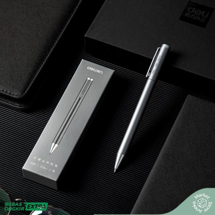 

BAYAR DITEMPAT Xiaomi Metal Sign Pen Pulpen Gel Tanda Tangan Metal Roller 0.5 mm /ALAT TULIS