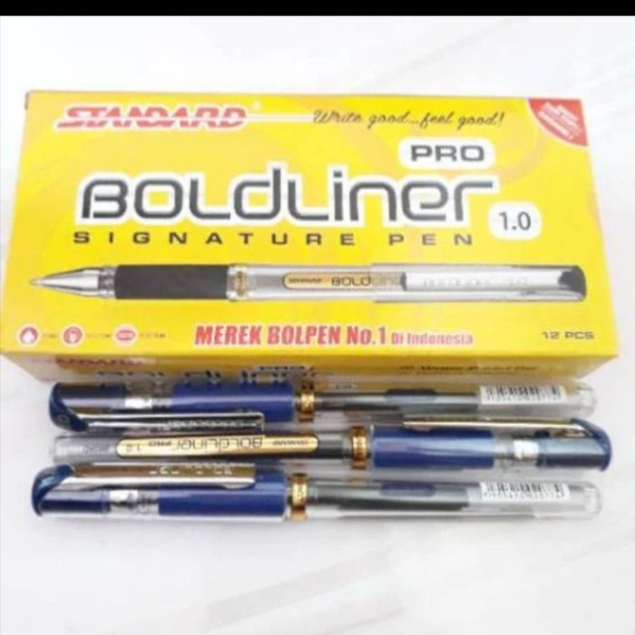 

TERBARU PULPEN STANDARD BOLDLINER PRO 1.0 1 LUSIN 12 PCS /ALAT TULIS AESTHETIC/ALAT TULIS SET/ALAT