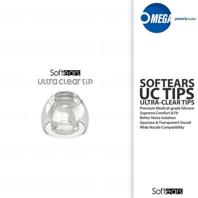 SOFTEARS UC(ULTRA-CLEAR) TIPS Premium Medical-grade Silicone Eartips