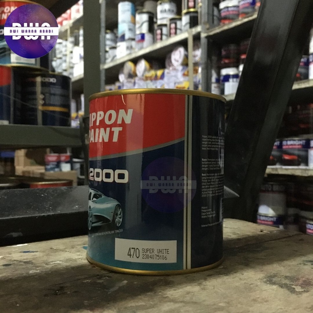 Cat NC Super White 470 Nippe 2000 Nippon Paint 1KG / 200mL Repack