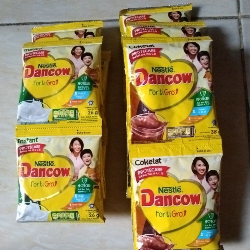 

Dancow fortigro 26g & 38g, nestle isi 10sachet