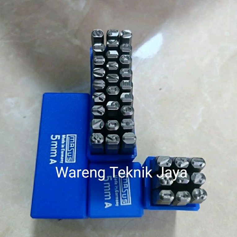 Huruf Angka Ketok 5 mm Alat Ketok Huruf Angka Masus Germany 5 mm