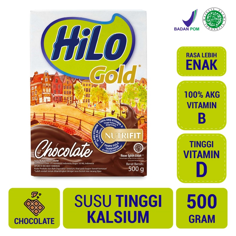 

Hi-Lo Gold Chocolate 500Gr /Box