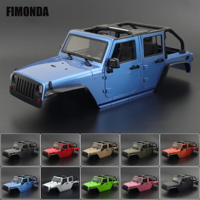 1:10 Scale Convertible Rubicon Wrangler HardBody Kit 313mm SCX10