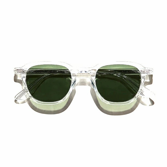 Sunglass Moscot Billik clear frame - dark green lense